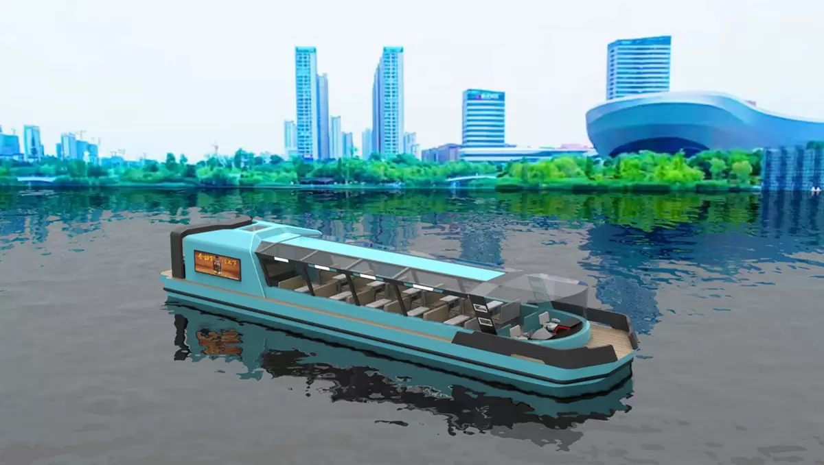 新款开合顶游船