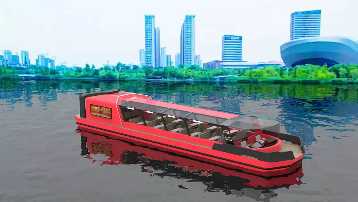 新款开合顶游船