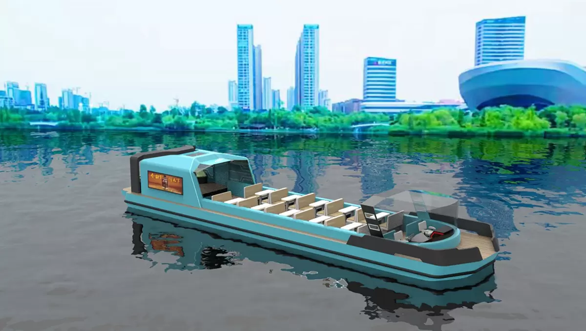 新款开合顶游船