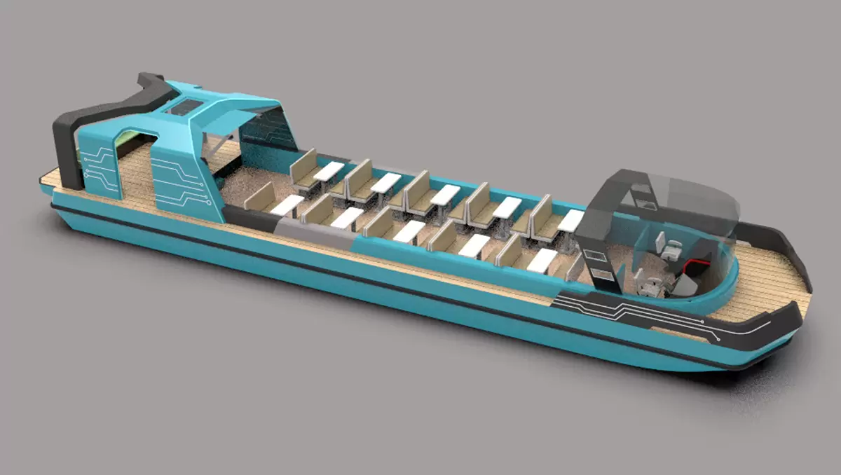 新款开合顶游船