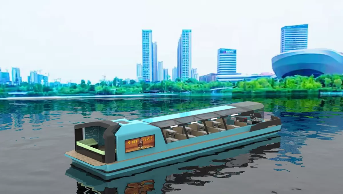 新款开合顶游船